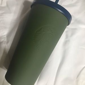 *** SOLD***Matte green Starbucks tumbler SOLD